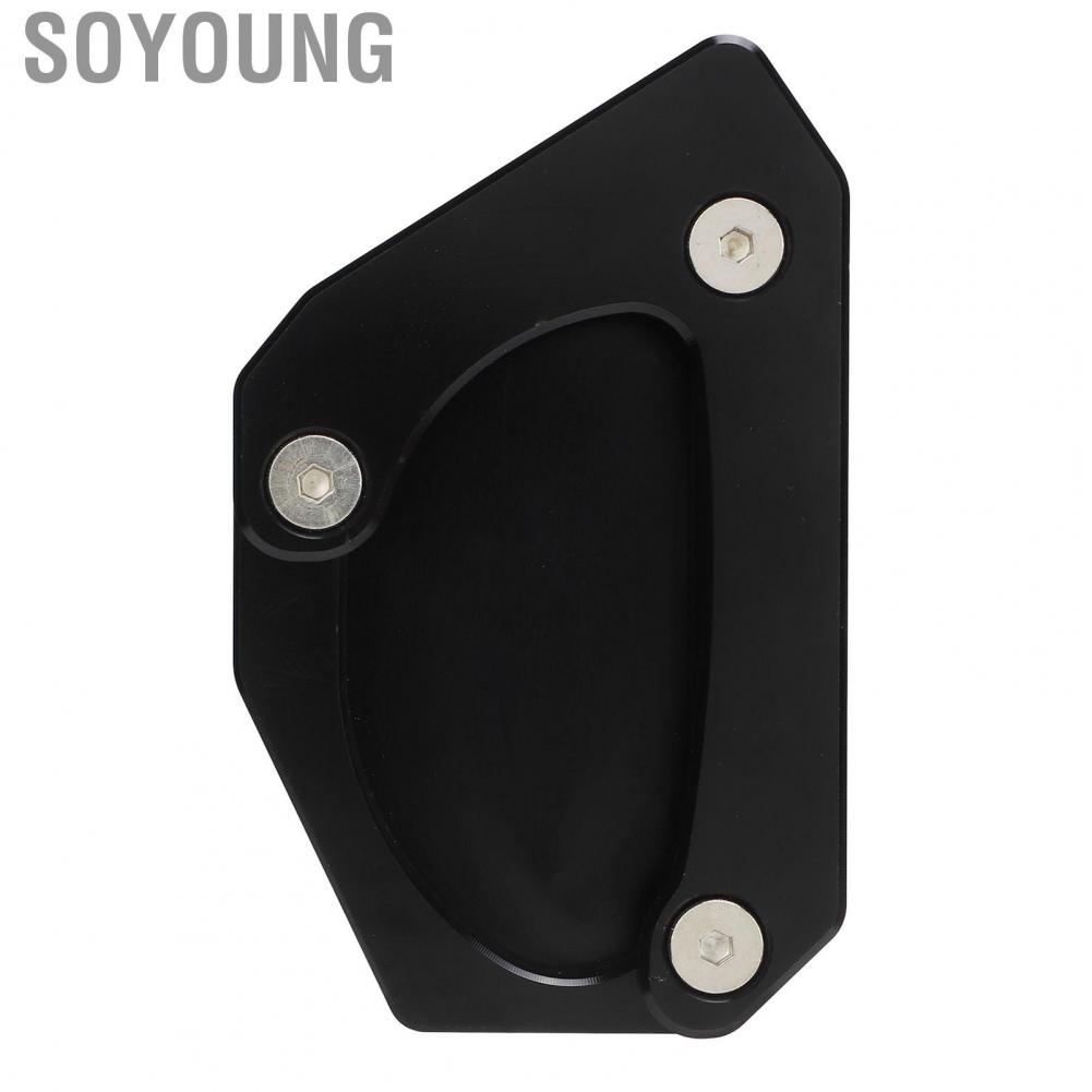 Soyoung Kickstand   Side Stand Extension Pad Aluminium Alloy  Deformation Strong Secure Professional for Motorbike
