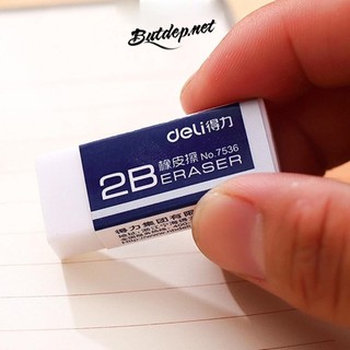 Gôm tẩy chì 2b deli 7536 tẩy vẽ mỹ thuật, làm bài viết k24- butdep.net