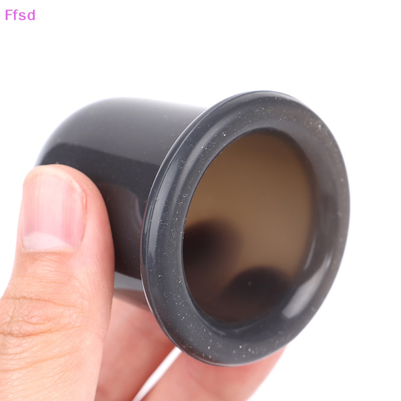 Bộ 1 / 4 Cốc Giác Hơi Mát Xa Cơ Thể Bằng Silicon Màu Đen