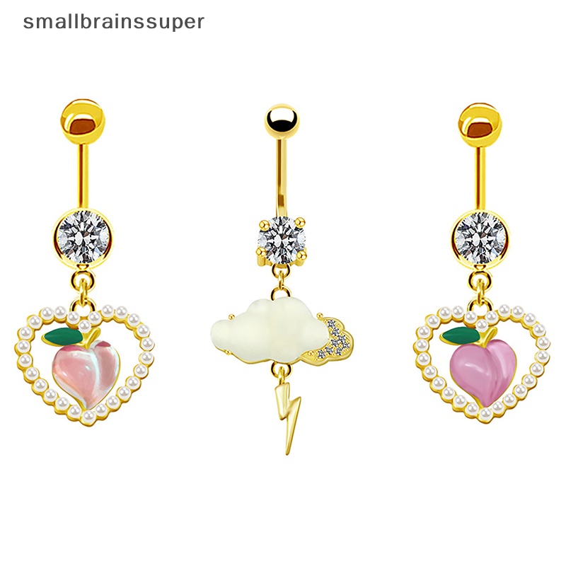 Khuyên Rốn Thép Không Gỉ Trang Trí Hình Nơ / Ngôi Sao / Mặt Trăng Thời Trang Sáng Tạo SBS