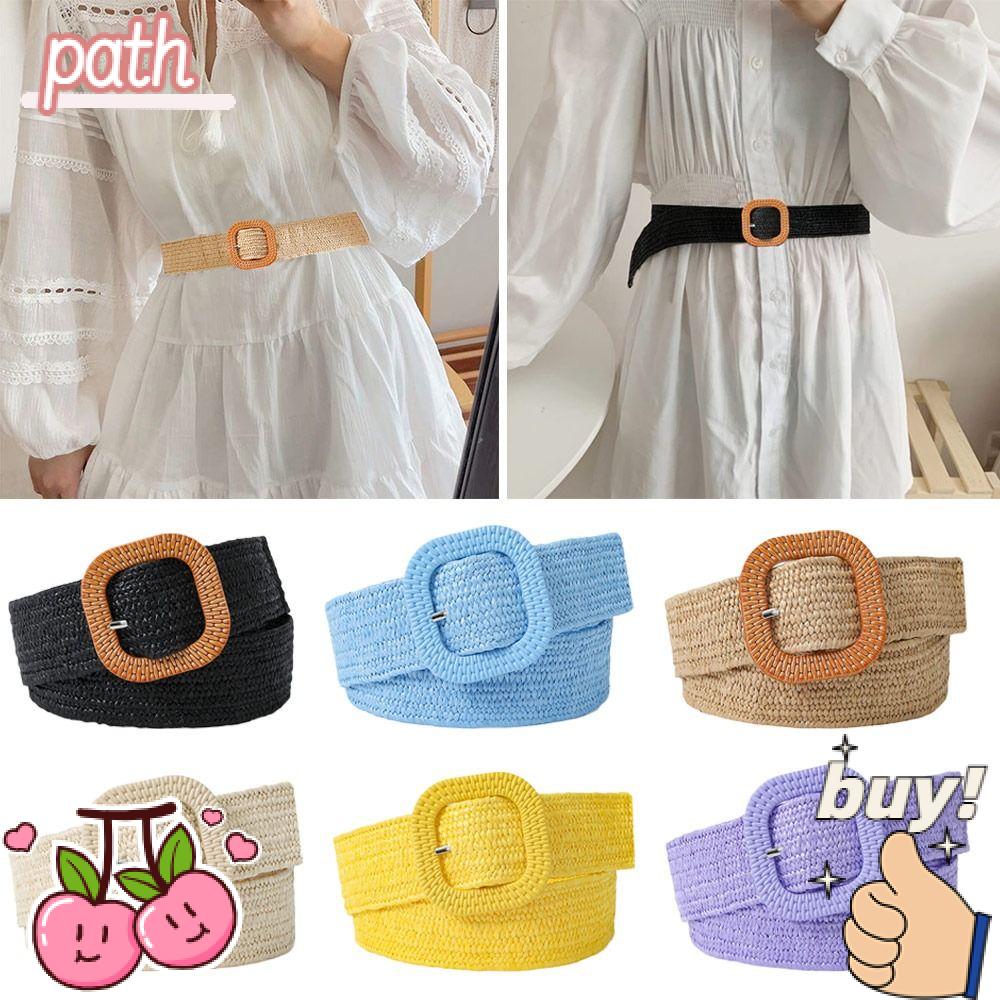 PATH Thắt Lưng Đan Rơm Thời Trang Mùa Hè Phong Cách Bohemian