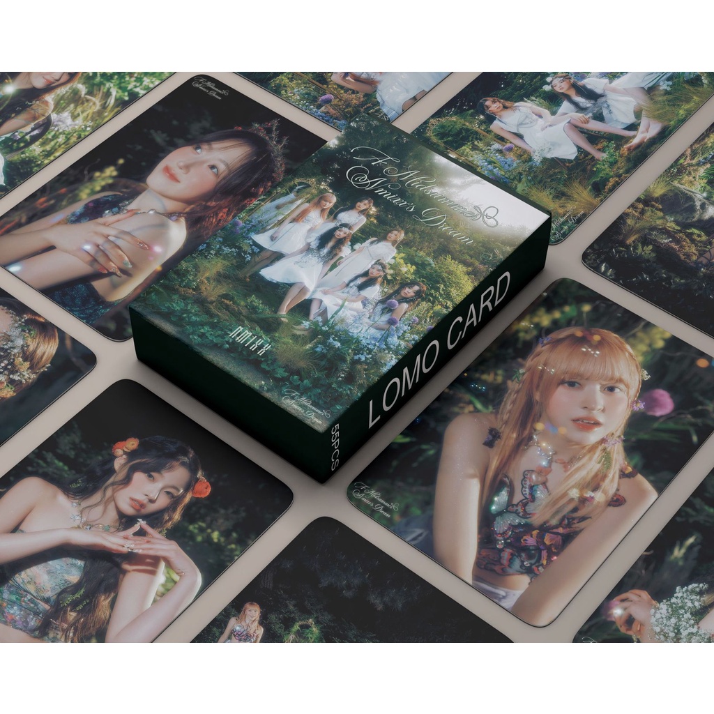 55pcs/box NMIXX Photocards A Midsummer NMIXX’s Dream Album Lomo Cards Kpop Postcards  LETAOTAO2023
