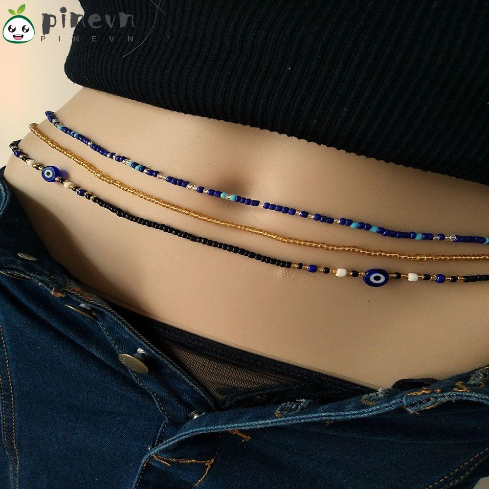 PINEVN Dây Đeo Hông Chuỗi Hạt Thời Trang Đi Biển Phong Cách Bohemia