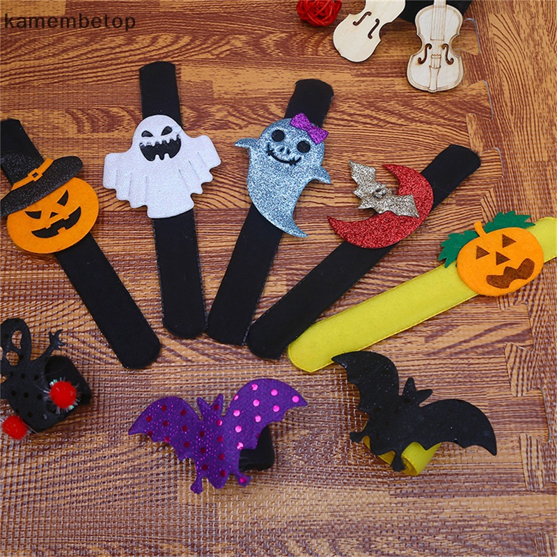 Vòng Đeo Tay Hóa Trang Halloween Hình Bí Ngô Dơi Cho Bé