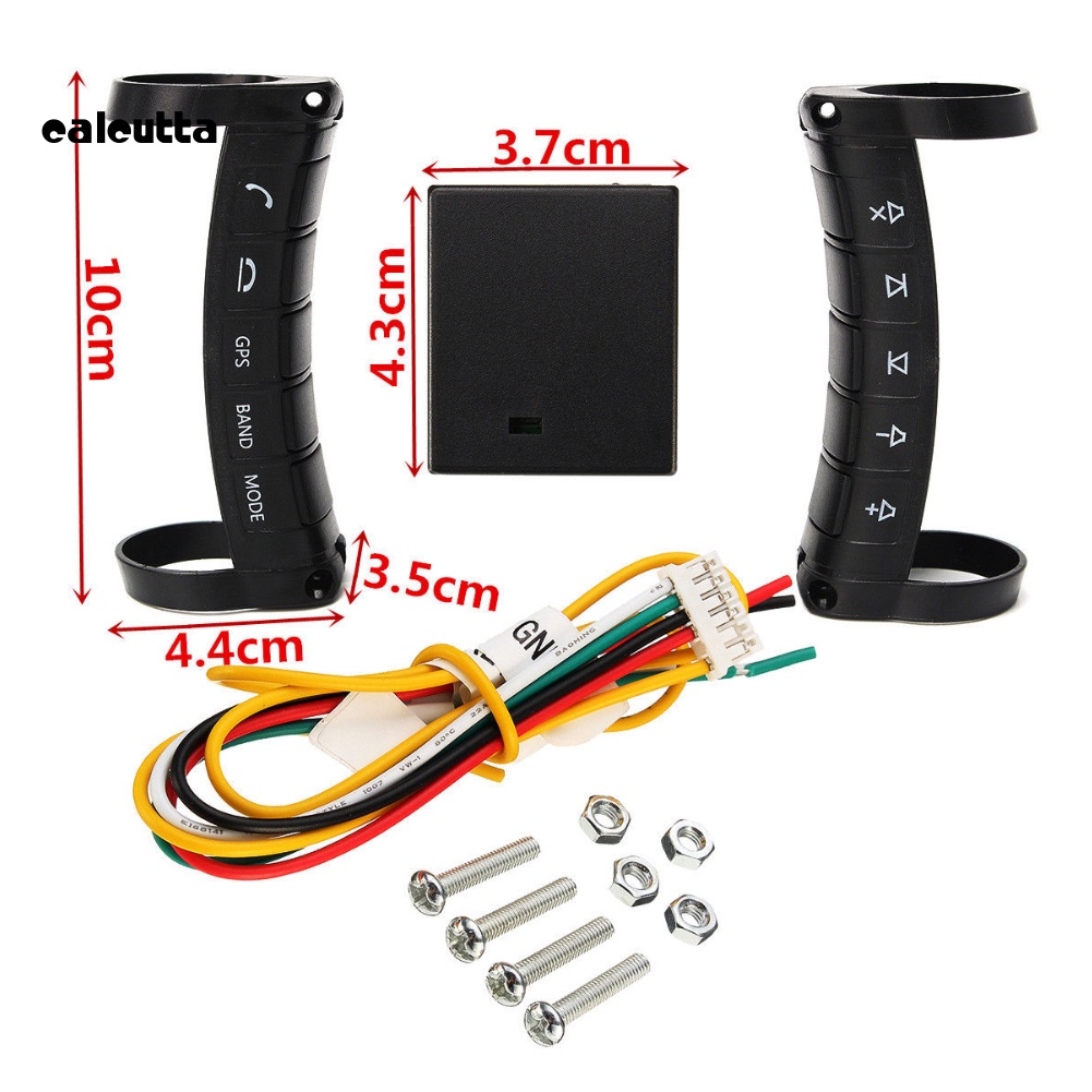 Nút Điều Khiển Từ Xa Không Dây Gắn Vô Lăng Xe Hơi DVD GPS
