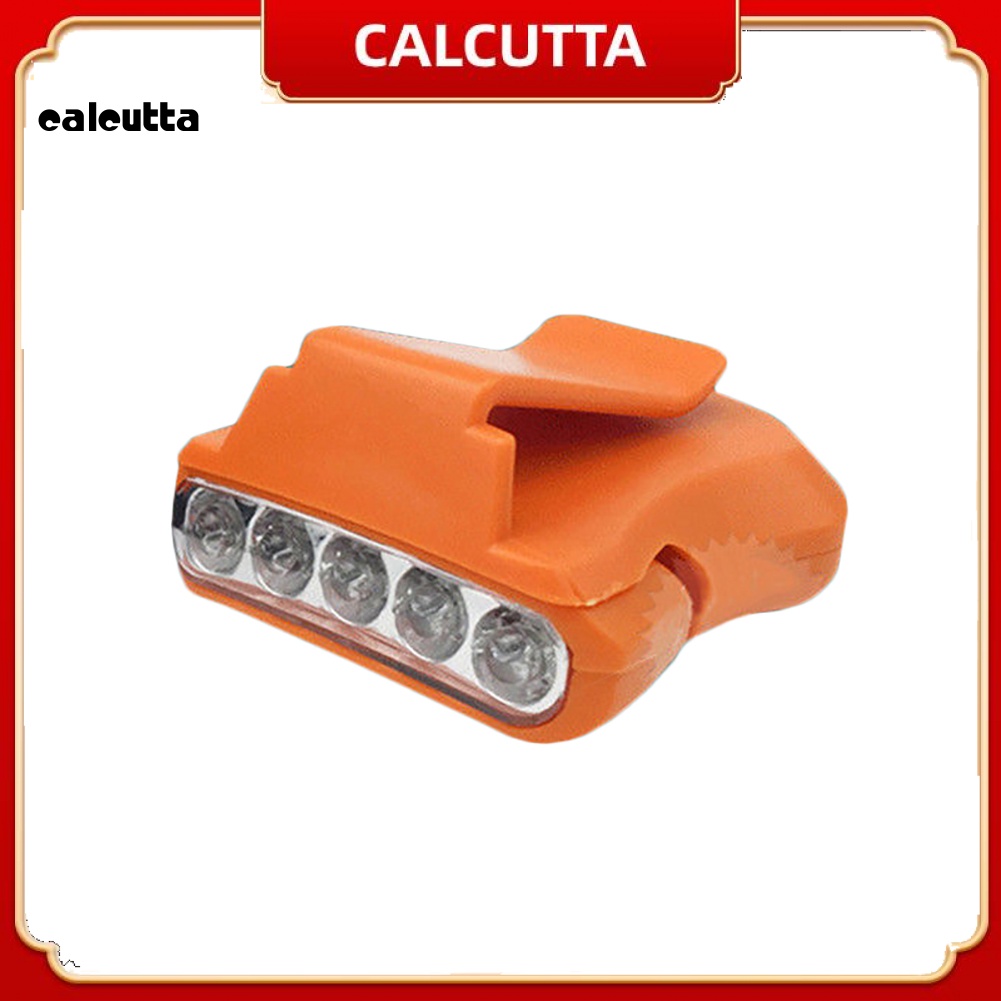 Đèn Led 5 Bóng Có Kẹp Gắn Mũ Lưỡi Trai Dùng Khi Đi Câu Cá / Cắm Trại / Leo Núi