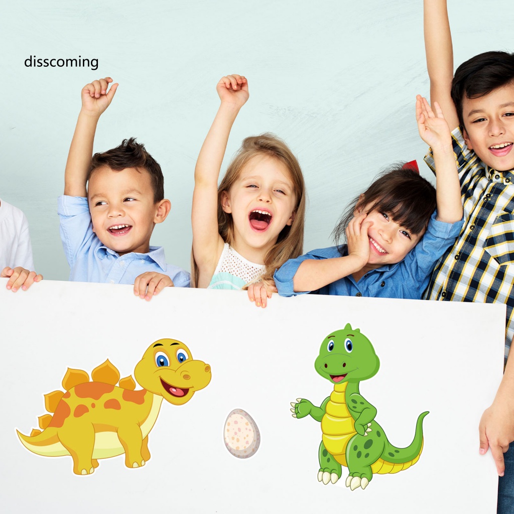 Áo Thun In Hình SL SL SL SL SL SL| Bộ 12 Miếng Dán Hình Khủng Long Diy Trang Trí Tiệc Sinh Nhật Cho Bé