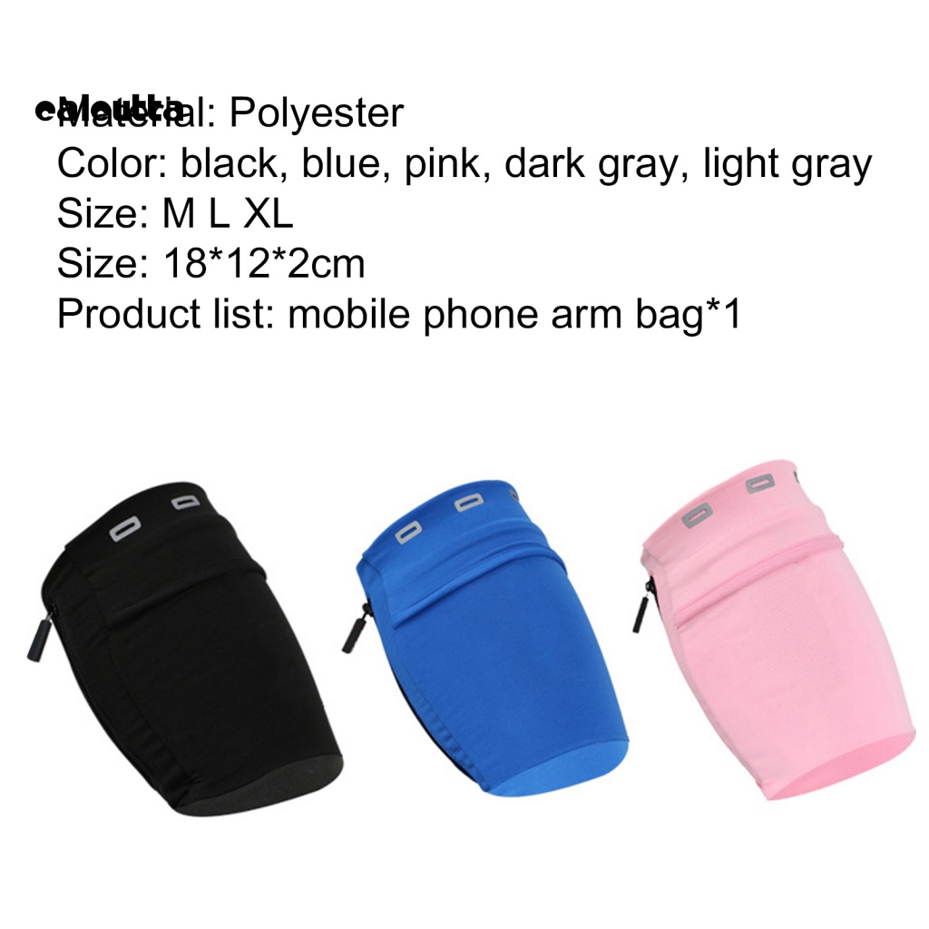 [calcutta] Ví Đựng Tiền Đeo Cổ Tay Bằng Polyester Mềm Mại Nhỏ Gọn Dành Cho Chạy Bộ