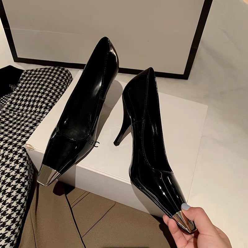 Aès dép sandal nữ đế cao giày cao gót nữ đi chơi giày sandal cao gót mũi nhọn 2023NEW mẫu mới 29z23071005