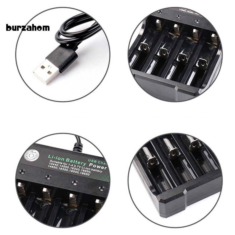 Thiết Bị Sạc Pin Li-ion Thông Minh Dành Cho 18650 18500 16340 14500