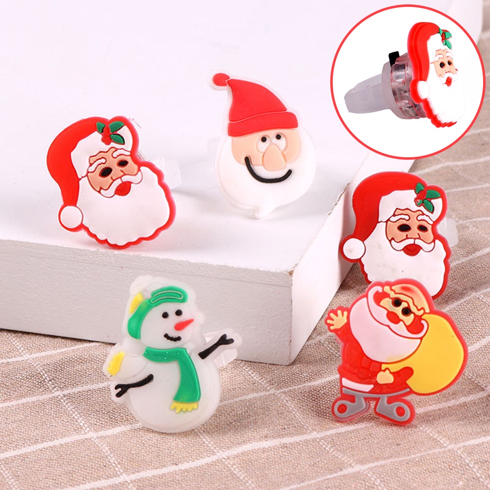 Nhẫn Đèn led Phát Sáng Hình Đầu Lâu Bí Ngô Ma Quái Trang Trí Tiệc Giáng Sinh Cho Trẻ Em