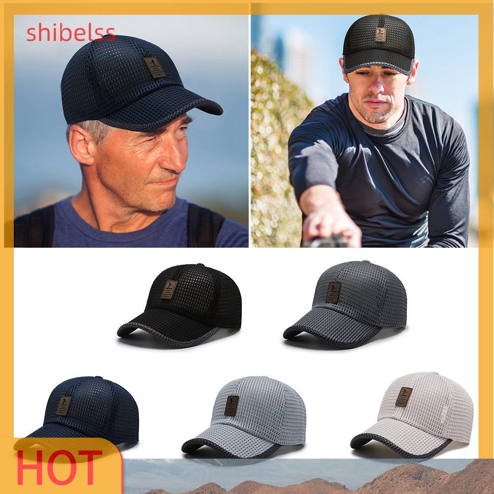 Mũ Lưỡi Trai Phối Lưới Thoáng Khí Thời Trang Mùa Hè Cho Nam Và Nữ