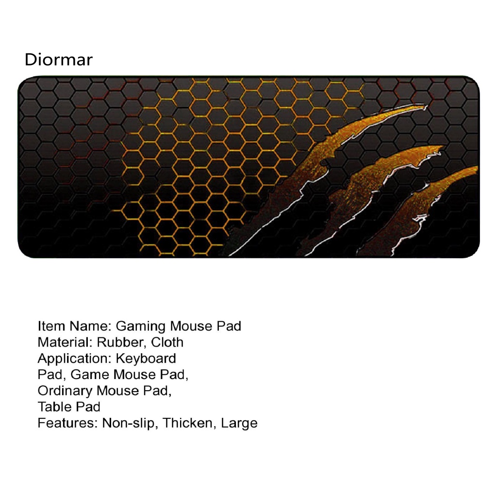 Tấm Lót Chuột Chống Nước Chống Mồ Hôi Thiết Kế Kiểu Tổ Ong Dày Dặn Tiện Dụng