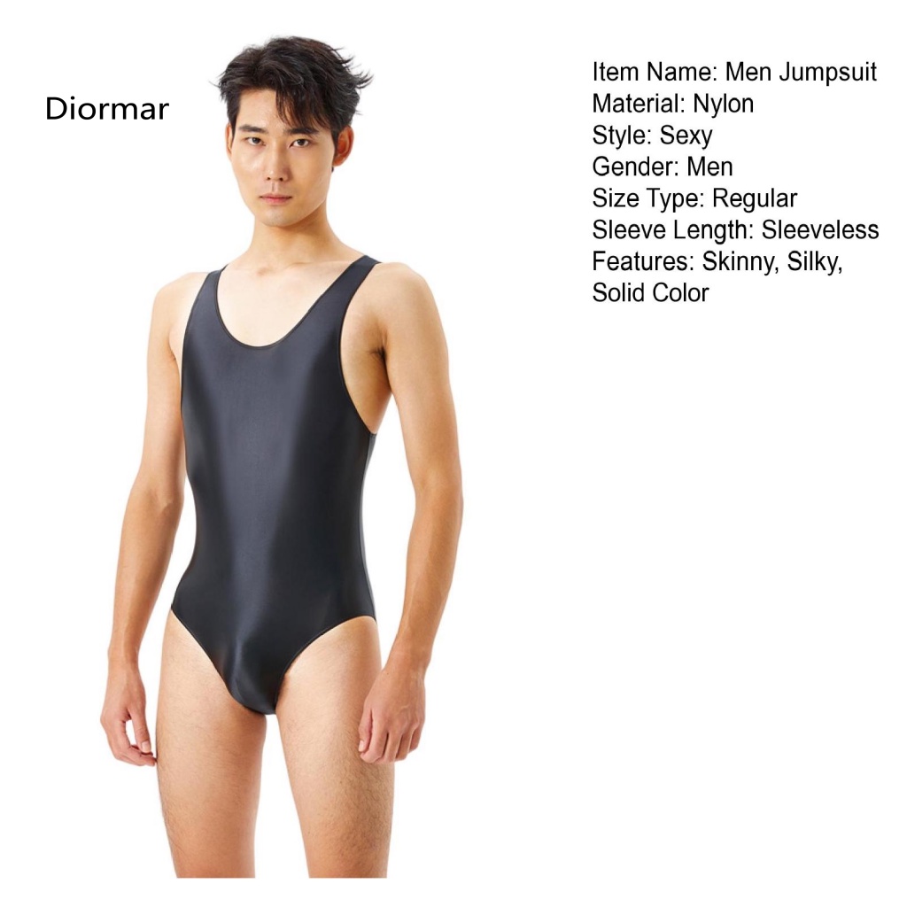 Áo Liền Quần Màu Trơn Không Tay Độ Co Giãn Cao Mặc Hàng Ngày Cho Nam