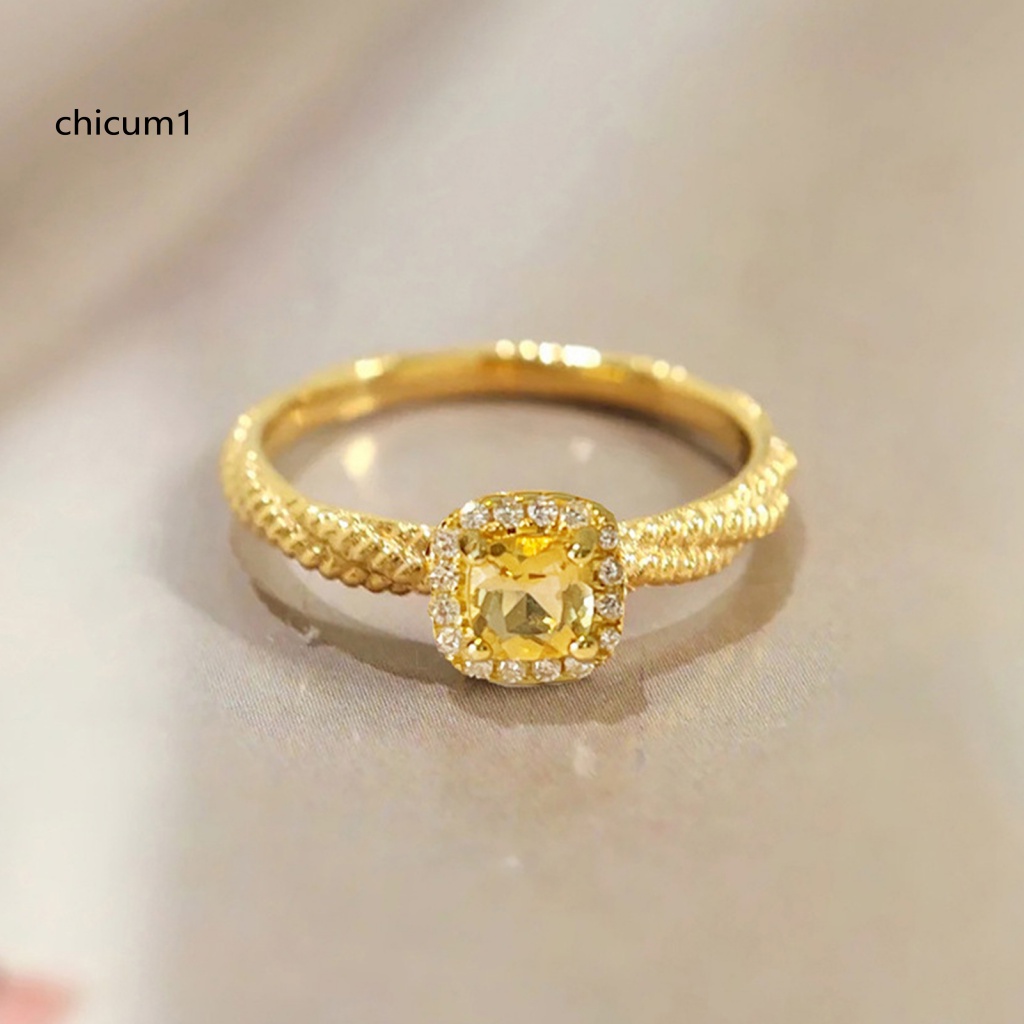 Nhẫn Hở Mạ Vàng Đính Đá Pha Lê Nhân Tạo Thời Trang