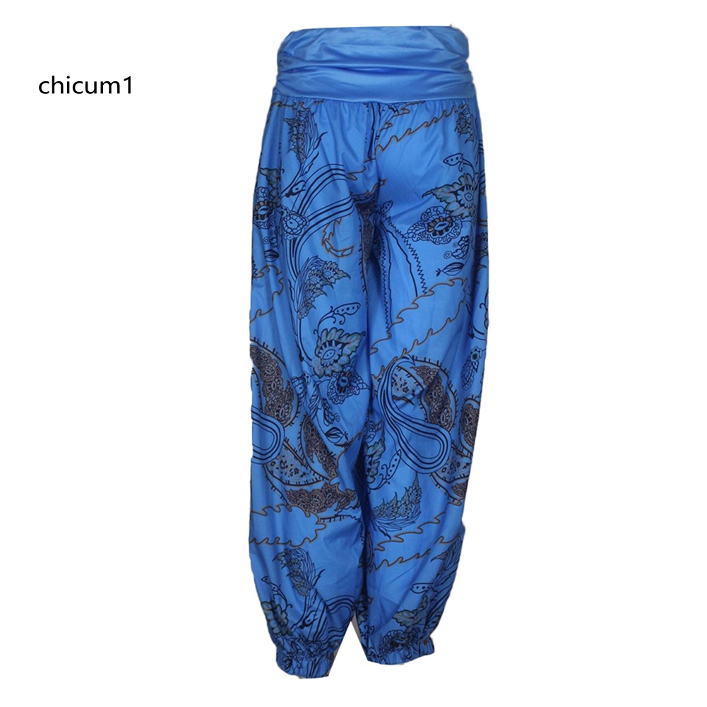 Quần Baggy Dài In Họa Tiết Thời Trang Boho Cho Nữ