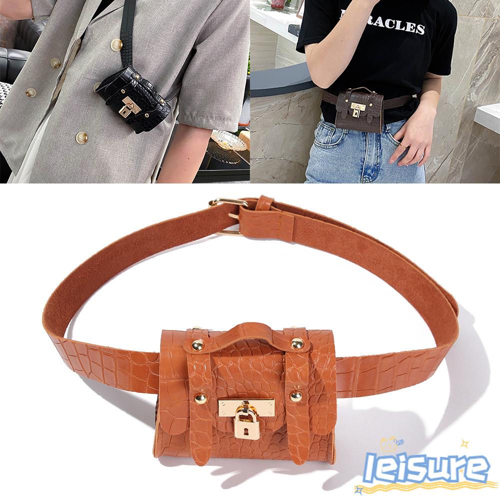 LEISURE Túi Đeo Hông 2 Trong 1 Thời Trang Dành Cho Nữ