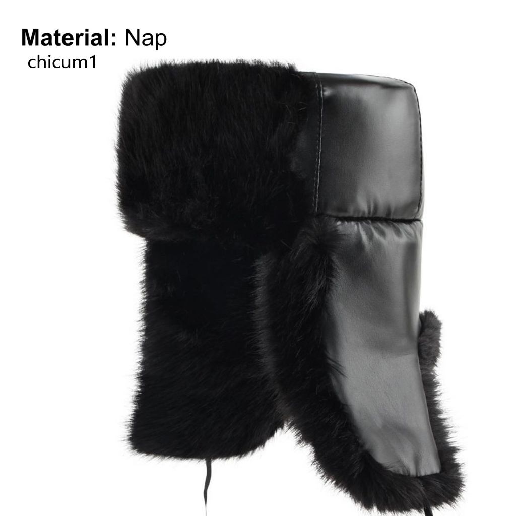 Mũ Che Tai Giữ Ấm Mùa Đông Mềm Mại Thân Thiện Với Làn Da Chống Gió Màu Trơn Dành Cho Nam Nữ