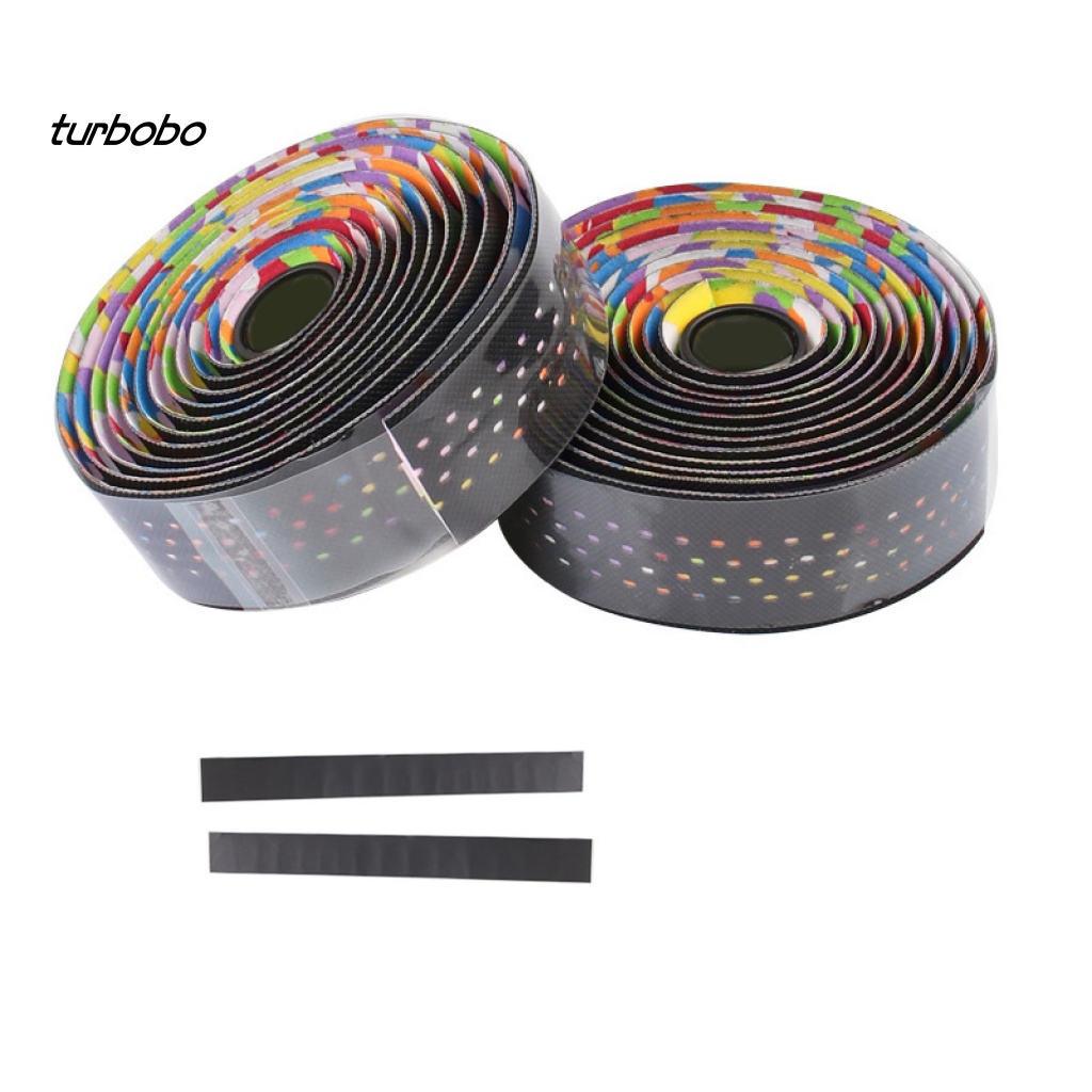 Set 2 Dây Đai Giả Da Gắn Tay Lái Xe Đạp Chống Trượt Tiện Lợi