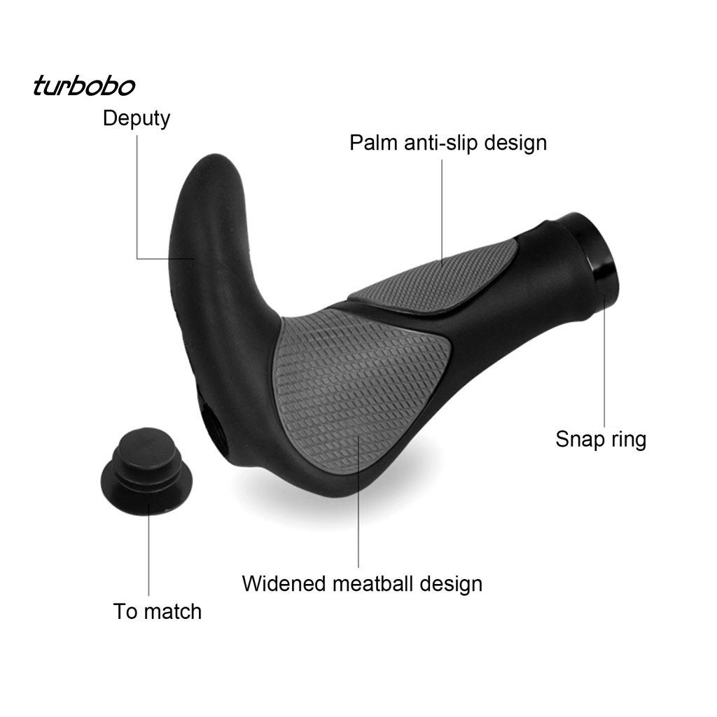 Set 2 Vỏ Bọc Tay Lái Xe Đạp Leo Núi Bằng Cao Su Mềm Chống Trượt