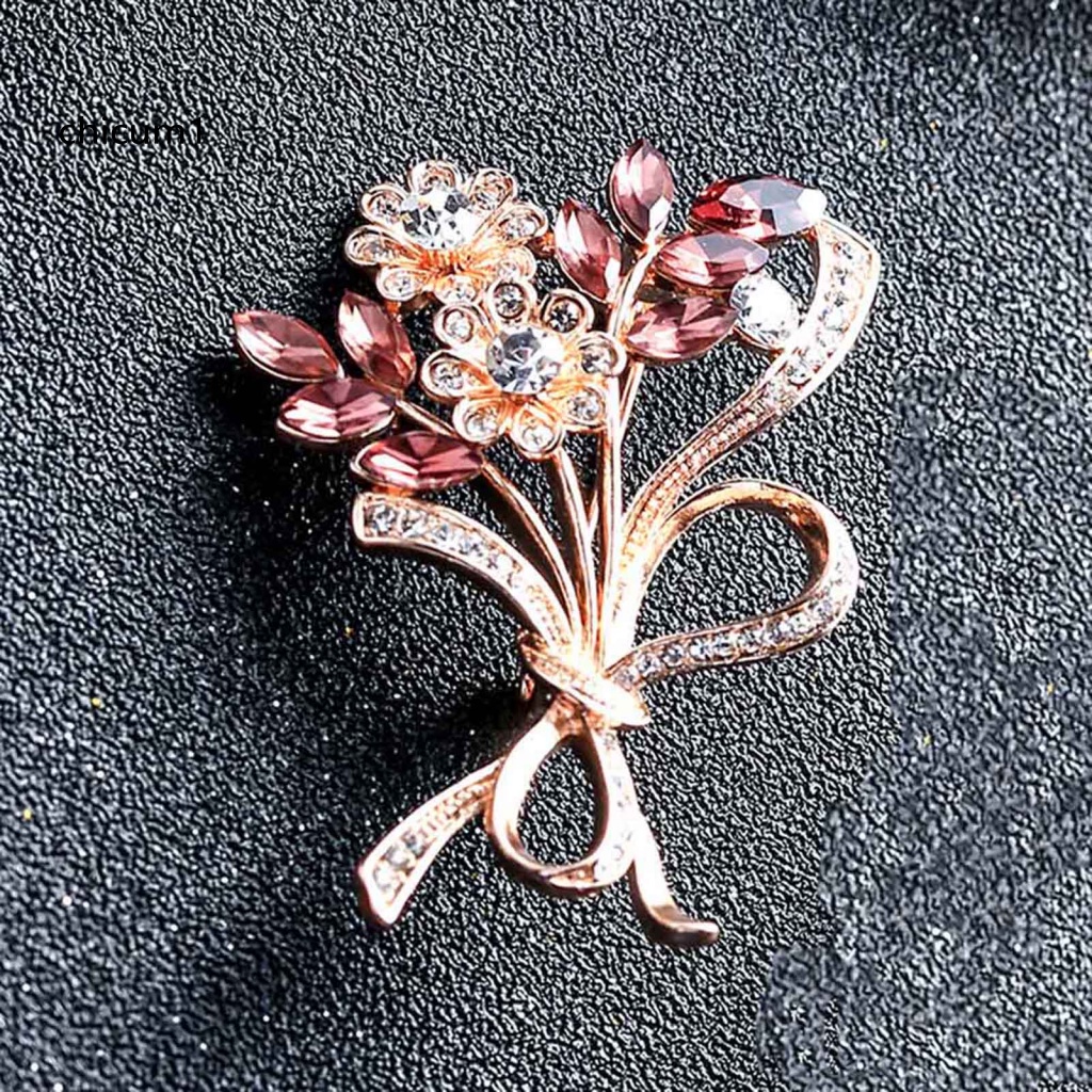 Ghim Cài Áo Hình Hoa Đính Đá Nhân Tạo Thời Trang Cho Nữ