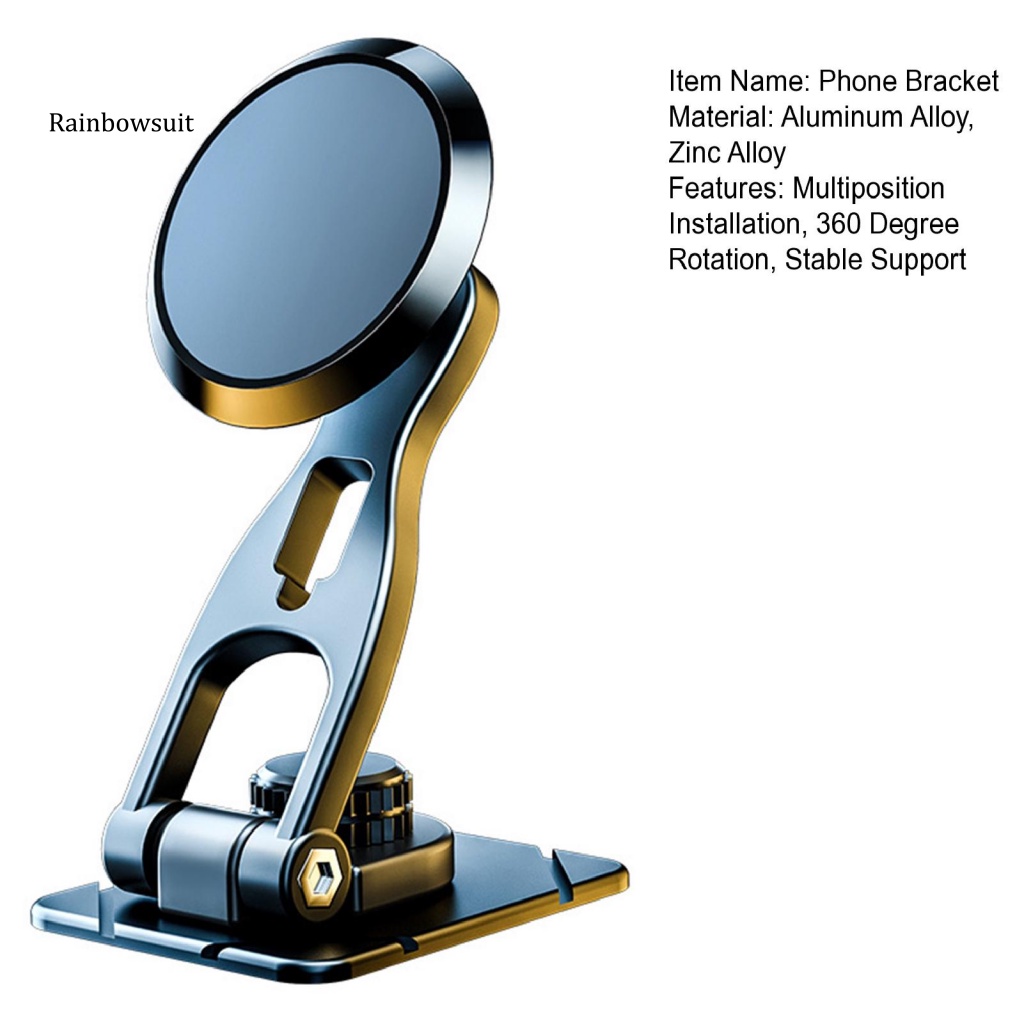 Giá Đỡ Điện Thoại Từ Tính Xoay 360 Độ Không Cần Khoan Lỗ Có Thể Gập Lại Tiện Dụng Cho Xe Hơi