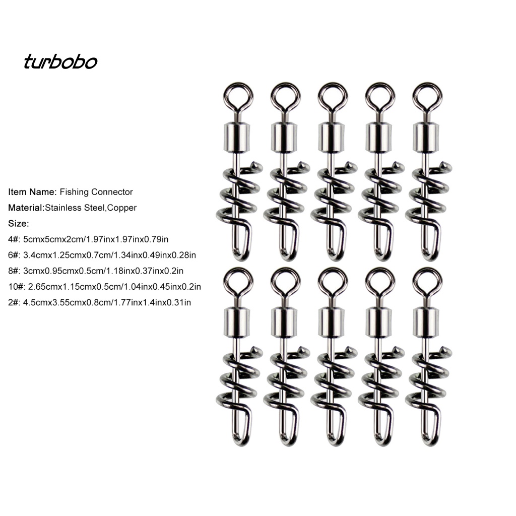 Set 10 Phụ Kiện Câu Cá Bằng Thép Không Gỉ