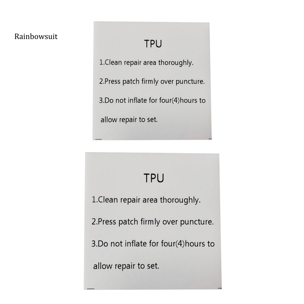 Set 10 Miếng Dán Trong Suốt Tự Dính Chống Thấm Nước Dùng Sửa Chữa Đồ Chơi Bơm Hơi