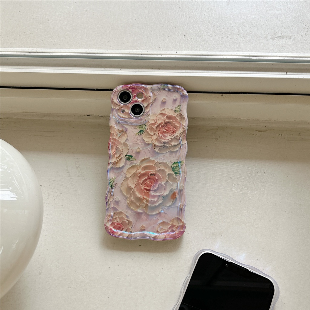 Ốp Điện Thoại TPU Chống Sốc Họa Tiết Tranh Sơn Dầu Cho iPhone 14 13 12 11 Pro Max 13 Pro Max