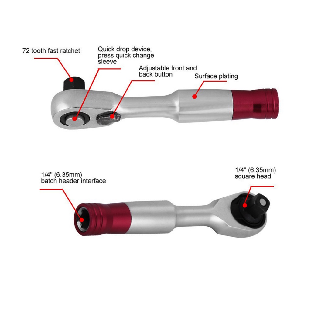 Cờ Lê Mini 1 / 4 Inch Dùng Để Sửa Chữa Xe Đạp