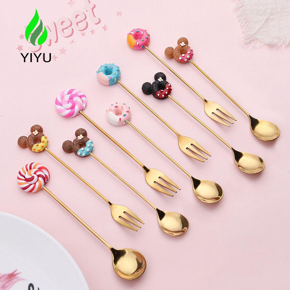 YIYU Muỗng Cà Phê Bằng Thép Không Gỉ Thiết Kế Độc Đáo