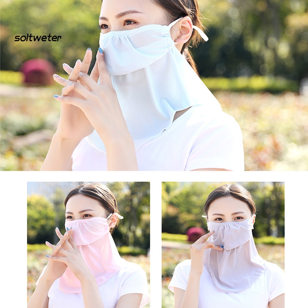 Khăn Choàng Cổ Che Mặt Chống Tia UV Thoáng Khí Thời Trang Cho Nữ