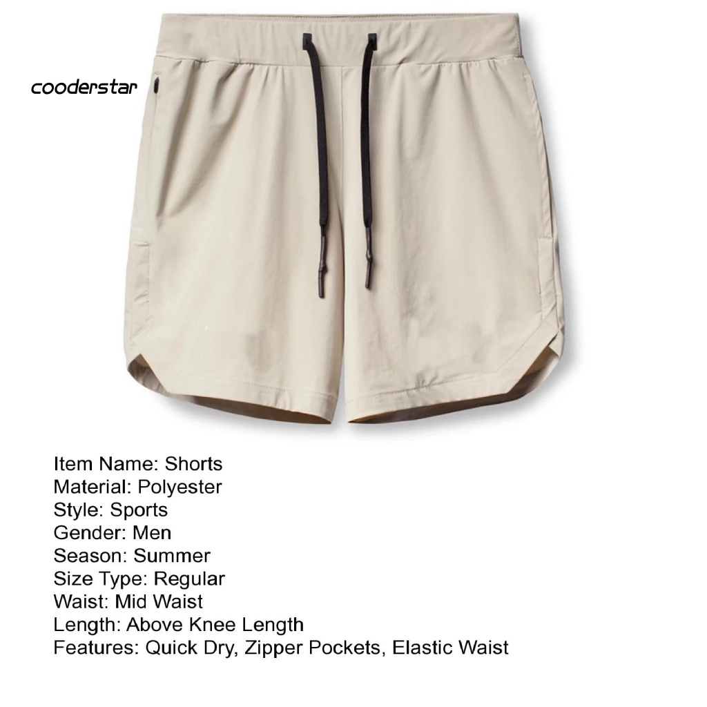 Quần Short Dây Rút Co Giãn Mềm Mại Thoáng Khí Màu Trơn Dành Cho Nam