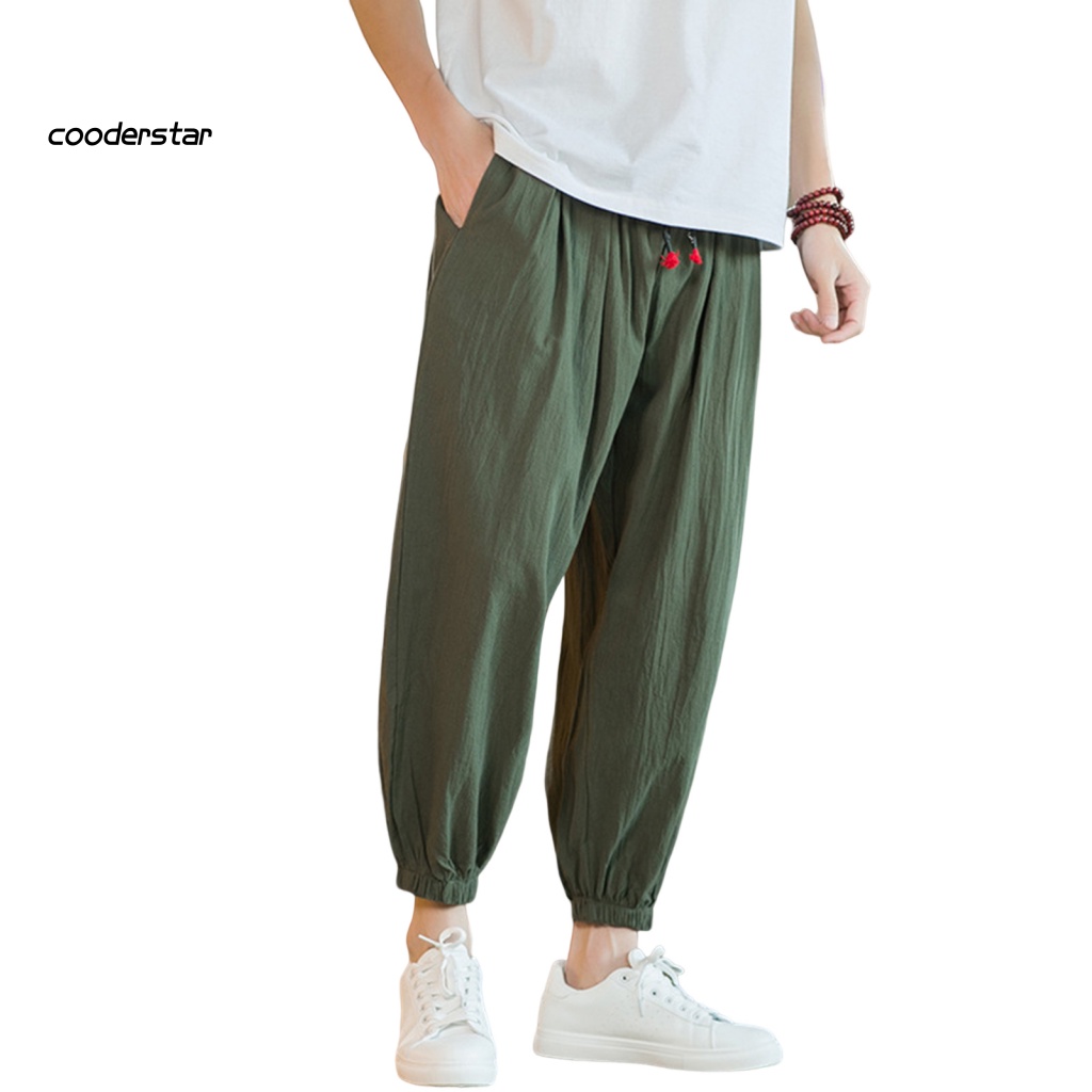 Quần Dài Lưng Thun Màu Sắc Thời Trang Mùa Hè Cho Nam