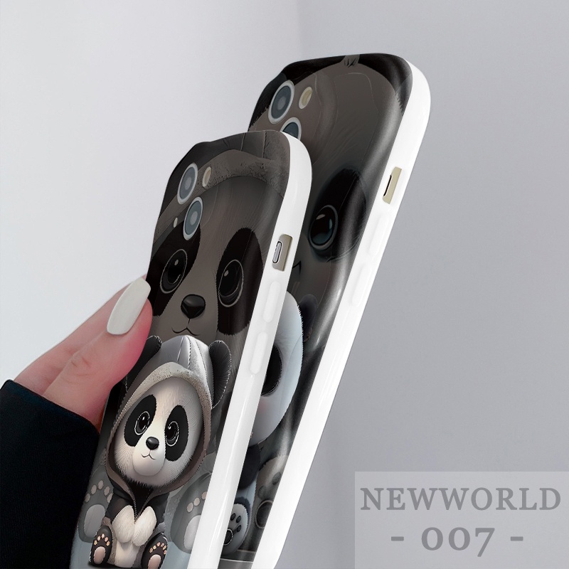 Ốp Điện Thoại Hình Gấu Trúc Cho Redmi A1 A2 9A 9C 10A 10C 9T Note 8 Pro 9 10 11 11S 12 12S 9S 4G 5G Version X3 Nf M3 NY31