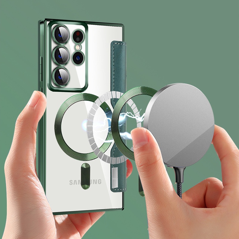 Bao Da Điện Thoại PU Nắp Gập Tích Hợp Giá Đỡ Và Ngăn Đựng Thẻ Cho Samsung Galaxy S23 S22 Ultra Plus