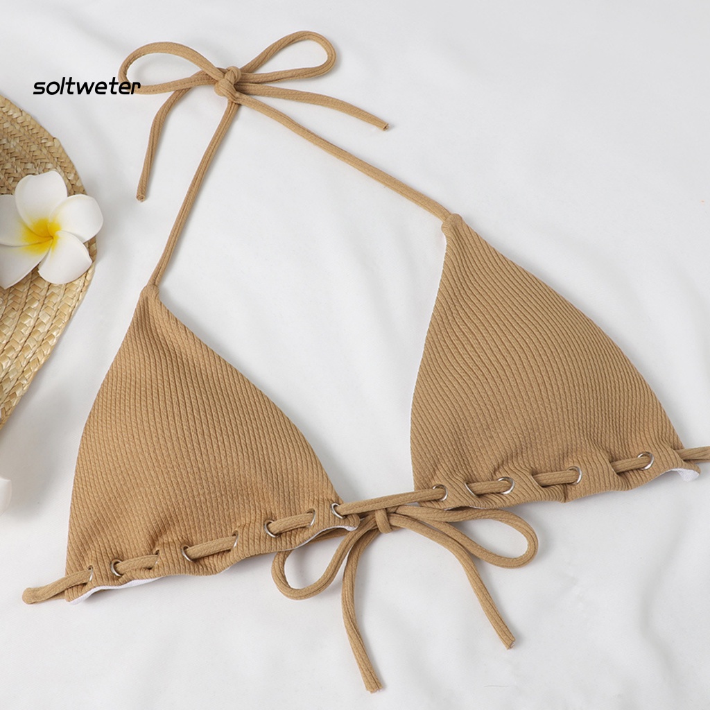 Bộ Đồ Bơi Hai Dây Màu Sắc Thời Trang Mùa Hè Quyến Rũ Cho Nữ
