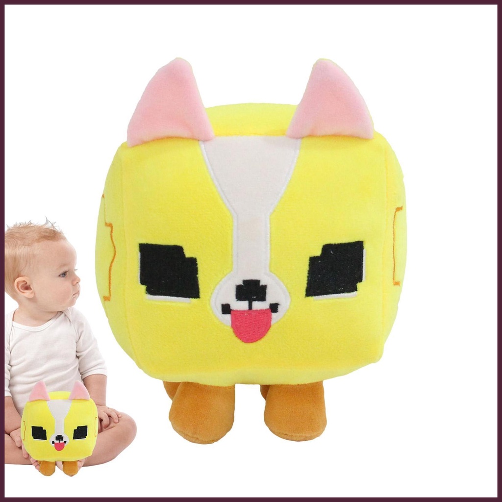 Thú Nhồi Bông Hình Vuông Họa Tiết Hoạt Hình Dễ Thương Cho Mèo Cưng