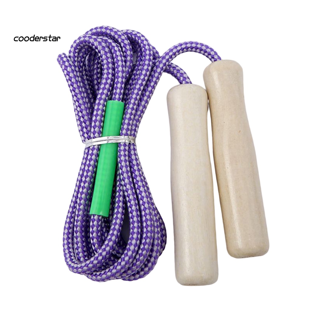 Dây Nhảy Thể Dục Đốt Mỡ Thừa Tay Cầm Bằng Gỗ Có Thể Điều Chỉnh Cho Người Lớn Và Trẻ Em