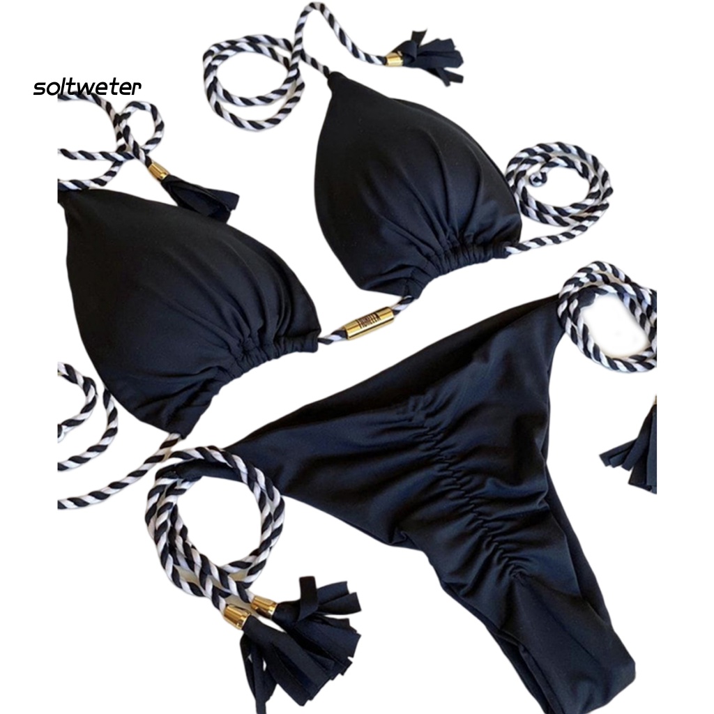 Bộ Bikini 2 Mảnh Có Mút Nâng Ngực Quyến Rũ Cho Nữ