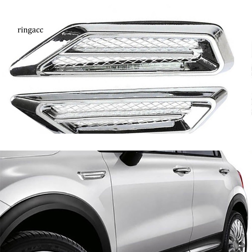 FENDER Bộ 2 Miếng Dán Trang Trí Lỗ Thông Gió Xe Hơi