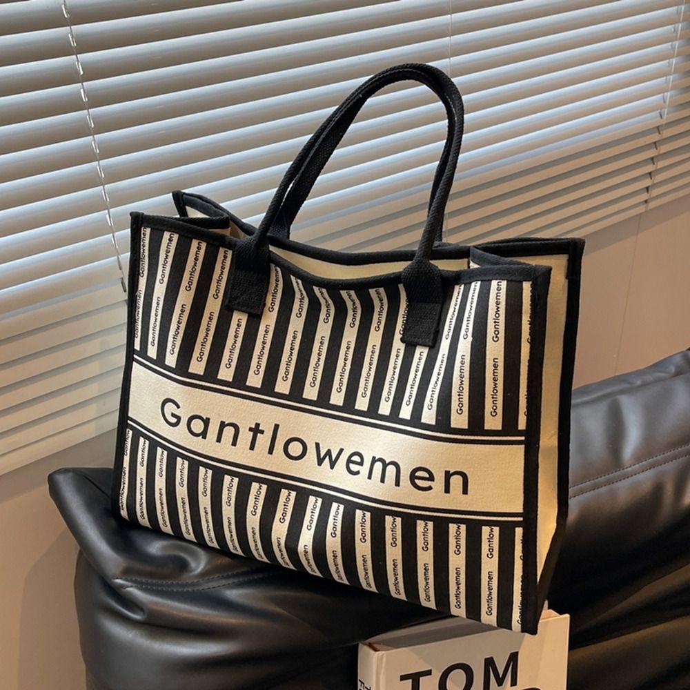 BLISS Túi Xách Tay Bằng Vải Canvas Thiết Kế Giản Dị Dành Cho Nữ