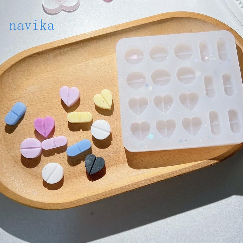 Khuôn Silicone Rỗng Hình Trái Tim Đổ Epoxy Resin