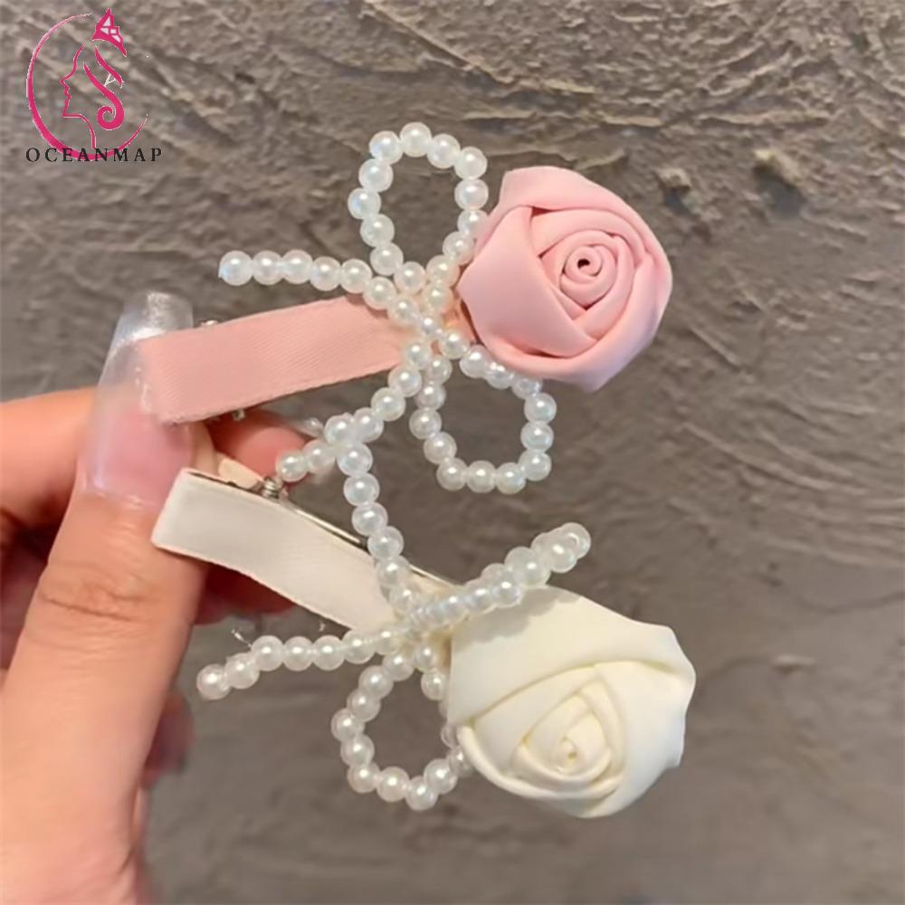 OCEANMAP Kẹp Tóc Hình Hoa Hồng Dễ Thương Cho Nữ