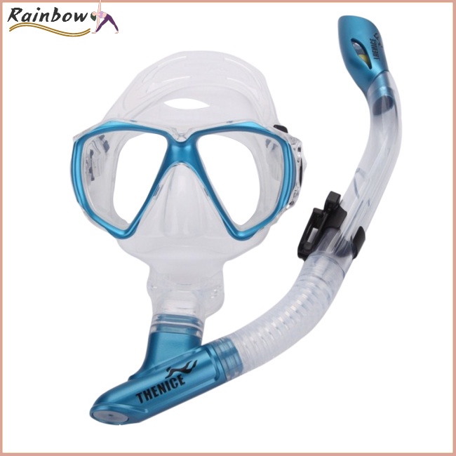 Bộ Dụng Cụ Mặt Nạ Lặn Chuyên Nghiệp Bằng Silicone Chống Sương Mù Kèm Ống Thở