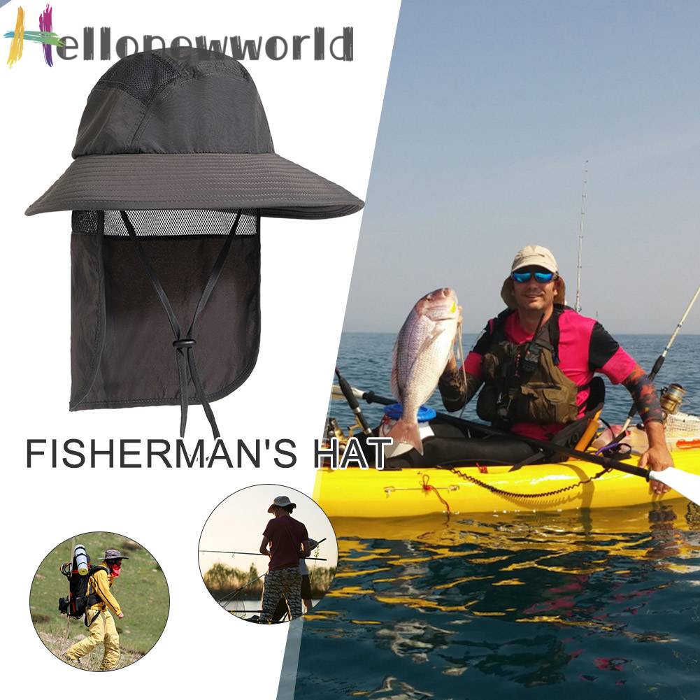 Mũ Boonie Thoáng Khí Chống Nắng Có Màn Che Dùng Khi Chạy Bộ Leo Núi Sự Bảo