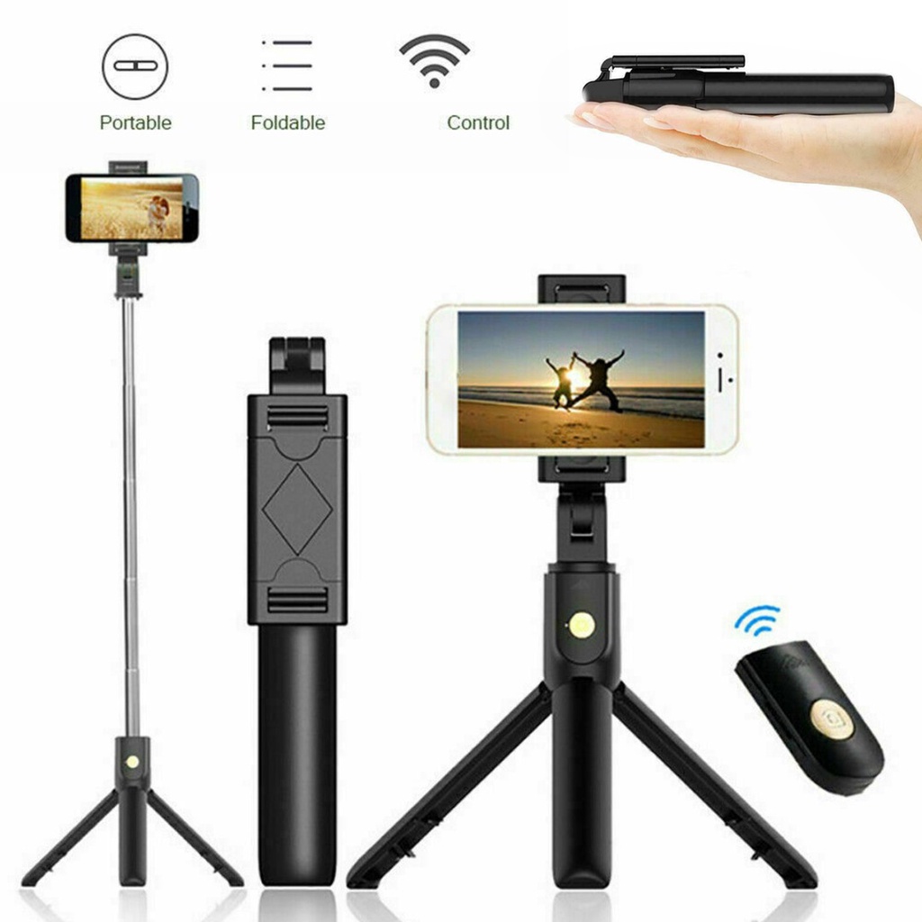 Gậy chụp ảnh tự sướng bluetooth chân máy điện thoại di động cho iphone samsung