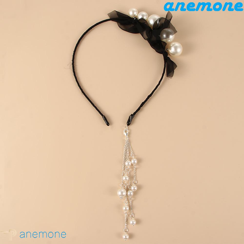 ANEMONE Băng Đô Cài Tóc Giả Bông Tai Kiểu Hàn Quốc Cho Nữ