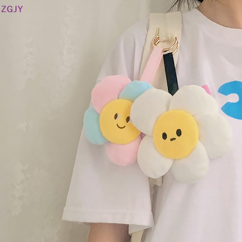 Thú Nhồi Bông Hình Hoa Hướng Dương Mặt Cười 12CM Nhiều Màu Sắc Trang Trí Túi Xách / Móc Khóa Mới