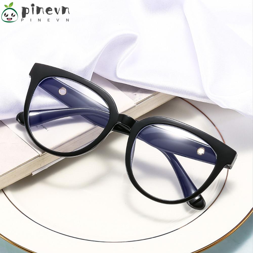 PINEVN Mắt Kính Gọng Tròn Siêu Nhẹ Chống Ánh Sáng Xanh Phong Cách Vintage Thời Trang